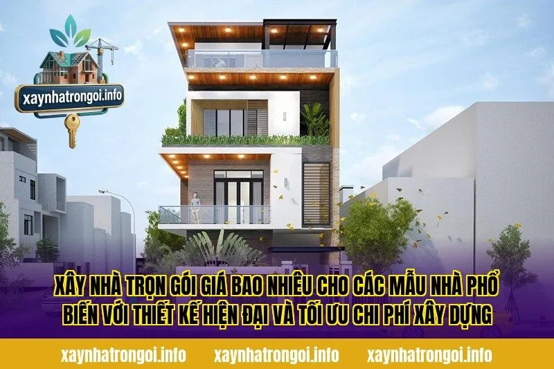 Xây nhà trọn gói giá bao nhiêu cho các mẫu nhà phổ biến với thiết kế hiện đại và tối ưu chi phí xây dựng