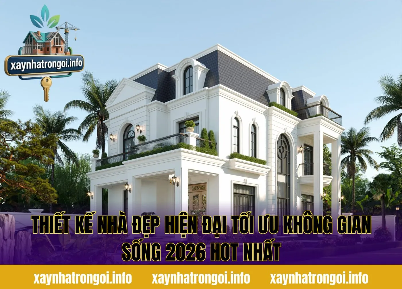 Thiết Kế Nhà Đẹp Hiện Đại Tối Ưu Không Gian Sống 2026 Hot Nhất