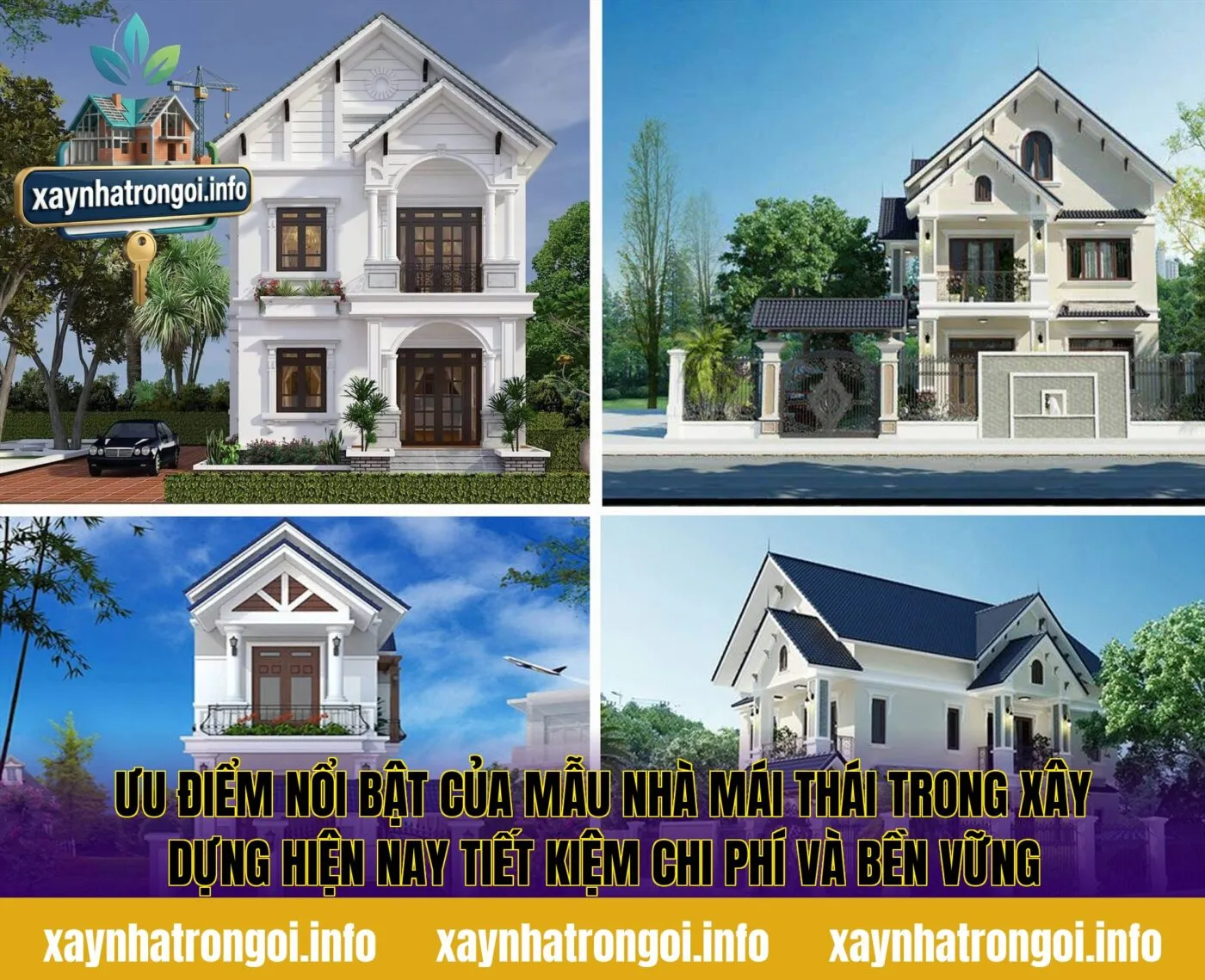 Ưu điểm nổi bật của mẫu nhà mái thái trong xây dựng hiện nay tiết kiệm chi phí và bền vững