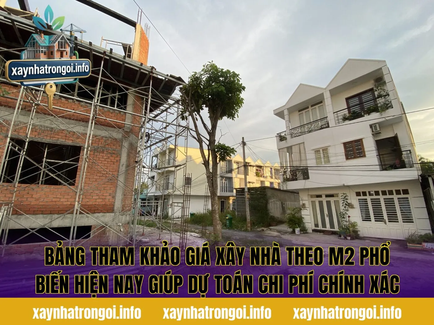 Bảng tham khảo giá xây nhà theo m2 phổ biến hiện nay giúp dự toán chi phí chính xác