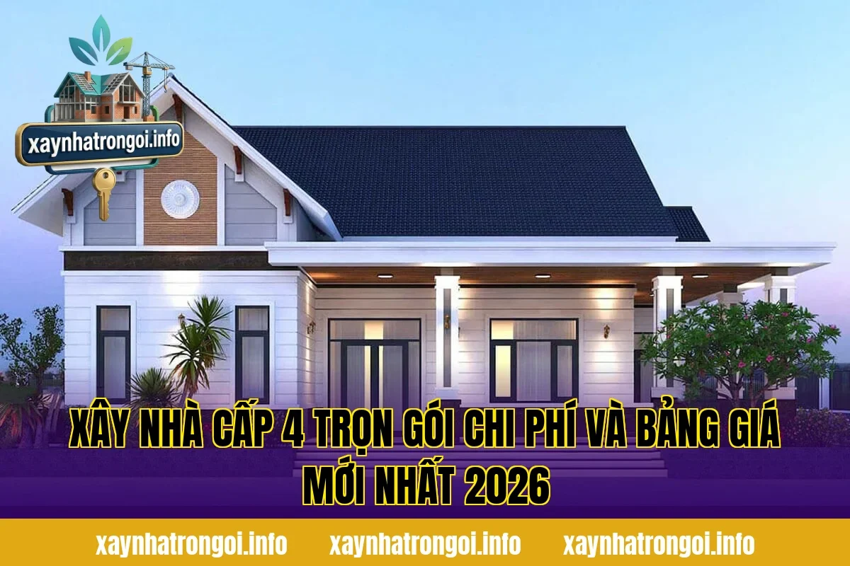 Xây Nhà Cấp 4 Trọn Gói Chi Phí Và Bảng Giá Mới Nhất 2026