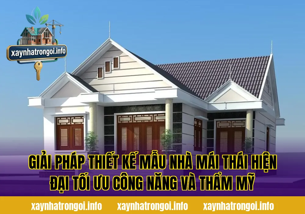 Giải pháp thiết kế mẫu nhà mái thái hiện đại tối ưu công năng và thẩm mỹ