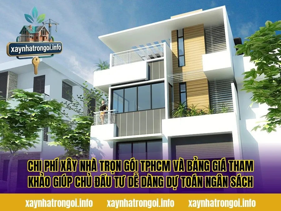 Chi phí xây nhà trọn gói TPHCM và bảng giá tham khảo giúp chủ đầu tư dễ dàng dự toán ngân sách