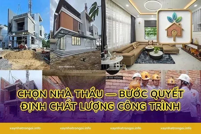 Chọn nhà thầu — bước quyết định chất lượng công trình